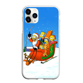 Чехол для iPhone 11 Pro Max матовый с принтом Simpsons New Year в городе Новоалтайск, Силикон |  | bart | christmas | family | homer | lisa | maggie | marge | new | santa | simpson | simpsons | snow | thesimpsons | xmas | year | барт | гомер | лиза | мардж | мегги | санта | семья | симпсоны