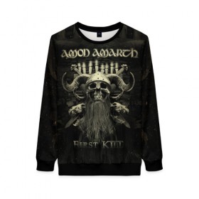 Женский свитшот 3D с принтом Amon Amarth в городе Новоалтайск, 100% полиэстер с мягким внутренним слоем | круглый вырез горловины, мягкая резинка на манжетах и поясе, свободная посадка по фигуре | amon amarth | metal | викинг метал | группы | дэт метал | метал | музыка | рок