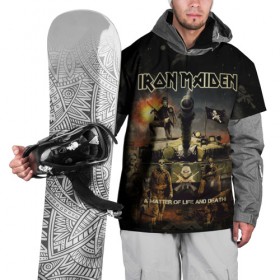 Накидка на куртку 3D с принтом Iron Maiden в городе Новоалтайск, 100% полиэстер |  | heavy metal | iron maiden | metal | айрон мейден | группы | метал | музыка | рок | хеви метал