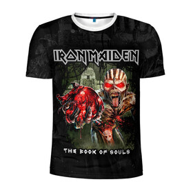 Мужская футболка 3D спортивная с принтом Iron Maiden в городе Новоалтайск, 100% полиэстер с улучшенными характеристиками | приталенный силуэт, круглая горловина, широкие плечи, сужается к линии бедра | Тематика изображения на принте: heavy metal | iron maiden | metal | айрон мейден | группы | метал | музыка | рок | хеви метал