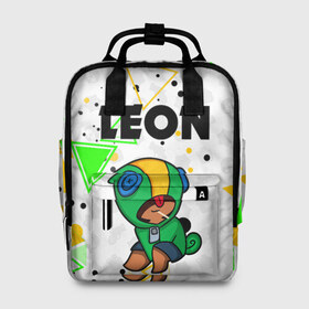 Женский рюкзак 3D с принтом BRAWL STARS LEON в городе Новоалтайск, 100% полиэстер | лямки с регулируемой длиной, сверху ручки, чтобы рюкзак нести как сумку. Основное отделение закрывается на молнию, как и внешний карман. Внутри два дополнительных кармана, один из которых закрывается на молнию. По бокам два дополнительных кармашка, куда поместится маленькая бутылочка
 | 8 bit | 8 бит. | 8bit | 8бит | android | brawl stars | colt | crow | games | leon | penny | poco | shelly | spike | wanted | брав | бравл старс | звезды | игры | мобильные игры | старс