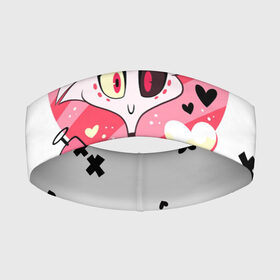 Повязка на голову 3D с принтом Hazbin Hotel в городе Новоалтайск,  |  | hazbin hotel | hell | ад | ада | аластор | вэгги | отель хазбин | пасхалки | рай | тайны | чарли