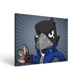 Холст прямоугольный с принтом BRAWL STARS CROW в городе Новоалтайск, 100% ПВХ |  | Тематика изображения на принте: brawl stars | brawl stars crow | brawler | crow | бравл старз | бравлер | ворон