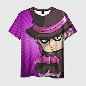 Мужская футболка 3D с принтом BRAWL STARS MORTIS в городе Новоалтайск, 100% полиэфир | прямой крой, круглый вырез горловины, длина до линии бедер | brawl stars | brawl stars mortis | brawler | mortis | бравл старз | бравлер | мортис