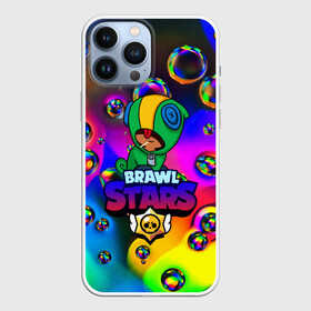 Чехол для iPhone 13 Pro Max с принтом Brawl Stars LEON bubble в городе Новоалтайск,  |  | Тематика изображения на принте: 2020 | android | brawl stars | crow | games | leon | mobile game | stars | бравл старс | ворон | игры | леон | мобильные игры