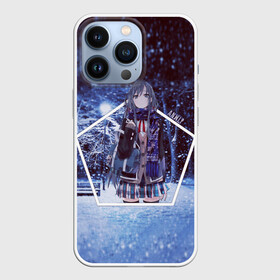 Чехол для iPhone 13 Pro с принтом Snow Bunny Girl в городе Новоалтайск,  |  | no yume wo minai | seishun buta yarou | wa bunny girl senpai | аниме | глупый | девочки зайки | девушка | зима | манга | мечту | не понимает | ночь | парк | свет | свин | снег | этот
