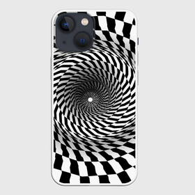 Чехол для iPhone 13 mini с принтом Оптические квадраты в городе Новоалтайск,  |  | Тематика изображения на принте: abstract | abstraction | texture | абстракция | геометрия | иллюзия | обман зрения | оптический узор | текстура