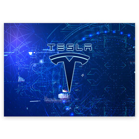 Поздравительная открытка с принтом Tesla в городе Новоалтайск, 100% бумага | плотность бумаги 280 г/м2, матовая, на обратной стороне линовка и место для марки
 | Тематика изображения на принте: cybertruck | elon reeve musk | model 3 | pickup | tech | technology | tesla | грузовик | илон маск | кибер | моторс | пикап | тесла
