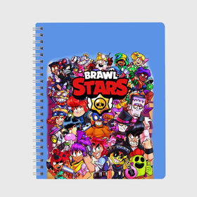 Тетрадь с принтом Brawl Stars в городе Новоалтайск, 100% бумага | 48 листов, плотность листов — 60 г/м2, плотность картонной обложки — 250 г/м2. Листы скреплены сбоку удобной пружинной спиралью. Уголки страниц и обложки скругленные. Цвет линий — светло-серый
 | Тематика изображения на принте: brawl stars | crow | game | leon | бравл | бравл стар | бравл старс | ворон | ворона | детская | детям | игра | компьютерная игра | кров | леон | персонаж | развлечение