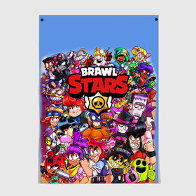 Постер с принтом Brawl Stars в городе Новоалтайск, 100% бумага
 | бумага, плотность 150 мг. Матовая, но за счет высокого коэффициента гладкости имеет небольшой блеск и дает на свету блики, но в отличии от глянцевой бумаги не покрыта лаком | brawl stars | crow | game | leon | бравл | бравл стар | бравл старс | ворон | ворона | детская | детям | игра | компьютерная игра | кров | леон | персонаж | развлечение