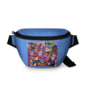 Поясная сумка 3D с принтом Brawl Stars персонажи в городе Новоалтайск, 100% полиэстер | плотная ткань, ремень с регулируемой длиной, внутри несколько карманов для мелочей, основное отделение и карман с обратной стороны сумки застегиваются на молнию | brawl stars | crow | game | leon | бравл | бравл стар | бравл старс | ворон | ворона | детская | детям | игра | компьютерная игра | кров | леон | персонаж | развлечение