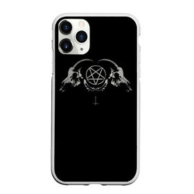 Чехол для iPhone 11 Pro Max матовый с принтом Черепа (+Спина) в городе Новоалтайск, Силикон |  | Тематика изображения на принте: зло | крест | пентаграмма | черепа | черепа животных