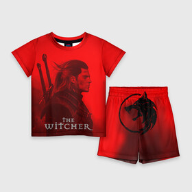 Детский костюм с шортами 3D с принтом The Witcher в городе Новоалтайск,  |  | gerald | geralt | henry cavill | netflix | the witcher | wild hunt | witcher | ведьмак | ведьмак сериал | генри кавилл | геральд | дикая охота | нетфликс