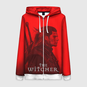 Женская толстовка 3D на молнии с принтом The Witcher в городе Новоалтайск, 100% полиэстер | длина до линии бедра, манжеты и пояс оформлены мягкой тканевой резинкой, двухслойный капюшон со шнурком для регулировки, спереди молния, по бокам два кармана | gerald | geralt | henry cavill | netflix | the witcher | wild hunt | witcher | ведьмак | ведьмак сериал | генри кавилл | геральд | дикая охота | нетфликс
