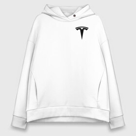 Женское худи Oversize хлопок с принтом TESLA - ИЛОН МАСК (НА СПИНЕ) в городе Новоалтайск, френч-терри — 70% хлопок, 30% полиэстер. Мягкий теплый начес внутри —100% хлопок | боковые карманы, эластичные манжеты и нижняя кромка, капюшон на магнитной кнопке | elon musk | tesla | американский предприниматель | изобретатель | илон маск | инвестор | инженер | старлинк | тесла