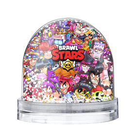 Снежный шар с принтом BRAWL STARS ВСЕ БРАВЛЫ | БРАВЛ СТАРС в городе Новоалтайск, Пластик | Изображение внутри шара печатается на глянцевой фотобумаге с двух сторон | brawl stars | brawl stars все персонажи | bull | colt | crow | leon | leon shark | shark | stars | акула | берли | ворон | динамайк | кольт | леон | леон акула | нита | спайк | шелли | эль примо