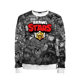 Детский свитшот 3D с принтом BRAWL STARS в городе Новоалтайск, 100% полиэстер | свободная посадка, прямой крой, мягкая тканевая резинка на рукавах и понизу свитшота | brawl stars | brawl stars все персонажи | bull | colt | crow | leon | leon shark | shark | stars | акула | берли | ворон | динамайк | кольт | леон | леон акула | нита | спайк | шелли | эль примо