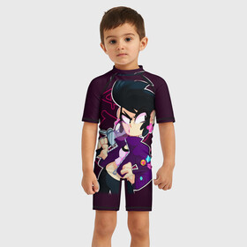 Детский купальный костюм 3D с принтом Brawl Stars в городе Новоалтайск, Полиэстер 85%, Спандекс 15% | застежка на молнии на спине | brawl stars | crow | game | leon | бравл | бравл стар | бравл старс | ворон | ворона | детская | детям | игра | компьютерная игра | кров | леон | персонаж | развлечение