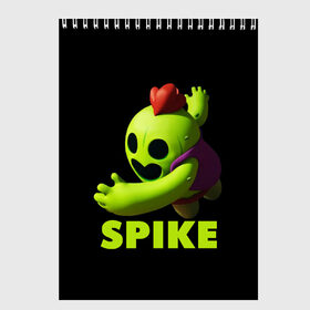 Скетчбук с принтом Brawl Stars Spike в городе Новоалтайск, 100% бумага
 | 48 листов, плотность листов — 100 г/м2, плотность картонной обложки — 250 г/м2. Листы скреплены сверху удобной пружинной спиралью | Тематика изображения на принте: brawl stars | crow | game | leon | бравл | бравл стар | бравл старс | ворон | ворона | детская | детям | игра | компьютерная игра | кров | леон | персонаж | развлечение