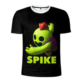 Мужская футболка 3D спортивная с принтом Brawl Stars Spike в городе Новоалтайск, 100% полиэстер с улучшенными характеристиками | приталенный силуэт, круглая горловина, широкие плечи, сужается к линии бедра | brawl stars | crow | game | leon | бравл | бравл стар | бравл старс | ворон | ворона | детская | детям | игра | компьютерная игра | кров | леон | персонаж | развлечение
