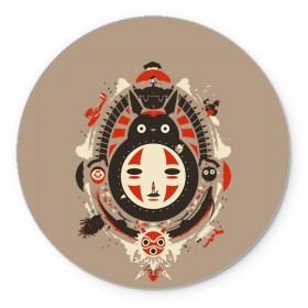 Коврик для мышки круглый с принтом My Neighbor Totoro в городе Новоалтайск, резина и полиэстер | круглая форма, изображение наносится на всю лицевую часть | anime | hayao miyazaki | japanese | meme | miyazaki | piano | studio ghibli | tokyo | totoro | гибли | котобус | мой | сосед | сусуватари | тонари | тоторо | хаяо миядзаки