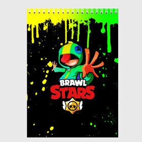 Скетчбук с принтом Brawl Stars Leon в городе Новоалтайск, 100% бумага
 | 48 листов, плотность листов — 100 г/м2, плотность картонной обложки — 250 г/м2. Листы скреплены сверху удобной пружинной спиралью | Тематика изображения на принте: brawl stars | crow | game | leon | бравл | бравл стар | бравл старс | ворон | ворона | детская | детям | игра | компьютерная игра | кров | леон | персонаж | развлечение