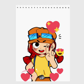 Скетчбук с принтом Brawl Stars в городе Новоалтайск, 100% бумага
 | 48 листов, плотность листов — 100 г/м2, плотность картонной обложки — 250 г/м2. Листы скреплены сверху удобной пружинной спиралью | Тематика изображения на принте: brawl stars | crow | game | leon | бравл | бравл стар | бравл старс | ворон | ворона | детская | детям | игра | компьютерная игра | кров | леон | персонаж | развлечение