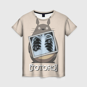 Женская футболка 3D с принтом My Neighbor Totoro рентген в городе Новоалтайск, 100% полиэфир ( синтетическое хлопкоподобное полотно) | прямой крой, круглый вырез горловины, длина до линии бедер | anime | hayao miyazaki | japanese | meme | miyazaki | piano | studio ghibli | tokyo | totoro | гибли | котобус | мой | сосед | сусуватари | тонари | тоторо | хаяо миядзаки