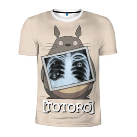 Мужская футболка 3D спортивная с принтом My Neighbor Totoro рентген в городе Новоалтайск, 100% полиэстер с улучшенными характеристиками | приталенный силуэт, круглая горловина, широкие плечи, сужается к линии бедра | anime | hayao miyazaki | japanese | meme | miyazaki | piano | studio ghibli | tokyo | totoro | гибли | котобус | мой | сосед | сусуватари | тонари | тоторо | хаяо миядзаки