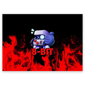 Поздравительная открытка с принтом Brawl Stars 8-BIT в городе Новоалтайск, 100% бумага | плотность бумаги 280 г/м2, матовая, на обратной стороне линовка и место для марки
 | Тематика изображения на принте: 8 bit | 8 бит | brawl | brawl stars | crow | leon | stars | бравл | бравл старс | браво старс | игра | компьютерная | кров | леон | онлайн | старс