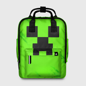 Женский рюкзак 3D с принтом MINECRAFT в городе Новоалтайск, 100% полиэстер | лямки с регулируемой длиной, сверху ручки, чтобы рюкзак нести как сумку. Основное отделение закрывается на молнию, как и внешний карман. Внутри два дополнительных кармана, один из которых закрывается на молнию. По бокам два дополнительных кармашка, куда поместится маленькая бутылочка
 | game | minecraft | блоки | игра | квадраты | компьютерная игра | крипер | майнкрафт