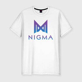 Мужская футболка хлопок Slim с принтом Nigma esports в городе Новоалтайск, 92% хлопок, 8% лайкра | приталенный силуэт, круглый вырез ворота, длина до линии бедра, короткий рукав | gh | kuroky | mind_control | miracle | nigma | w33 | виха | гх | джиейч | дота | дота 2 | игра | интернешнл | киберспорт | куро | майнд контрол | миракл | нигма