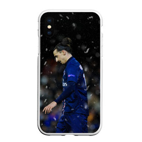 Чехол для iPhone XS Max матовый с принтом Златан Ибрагимович в городе Новоалтайск, Силикон | Область печати: задняя сторона чехла, без боковых панелей | Тематика изображения на принте: champions | football | ibragimovich | psg | soccer | uefa | world cup | златан | златан ибрагимович | ибрагимович | лига чемпионов | пари сен жермен | псж | форма | футбол