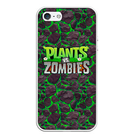Чехол для iPhone 5/5S матовый с принтом Plants vs Zombies в городе Новоалтайск, Силикон | Область печати: задняя сторона чехла, без боковых панелей | battle | game | plants vs zombies | plants vs zombies battle for neighborville | zombie | битва | битва за нейборвиль | зомби | игра | надпись | растения | растения против зомби