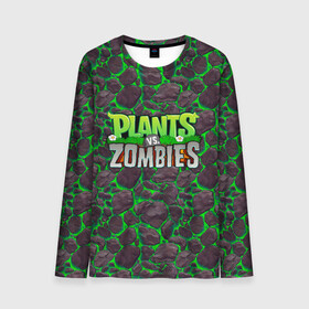 Мужской лонгслив 3D с принтом Plants vs. Zombies в городе Новоалтайск, 100% полиэстер | длинные рукава, круглый вырез горловины, полуприлегающий силуэт | battle | game | plants vs zombies | plants vs zombies battle for neighborville | zombie | битва | битва за нейборвиль | зомби | игра | надпись | растения | растения против зомби