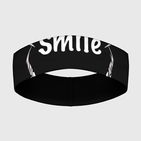 Повязка на голову 3D с принтом Smile в городе Новоалтайск,  |  | smile | words | зубы | надпись | улыбка