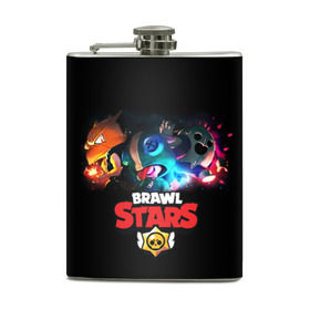 Фляга с принтом Brawl Stars в городе Новоалтайск, металлический корпус | емкость 0,22 л, размер 125 х 94 мм. Виниловая наклейка запечатывается полностью | Тематика изображения на принте: bo | brawl | brock | bull | colt | dynamike | elprimo | jessie | leon | moba | nita | shelly | stars | бо | брок | булл | джесси | динамайк | кольт | леон | нита | шелли | эльпримо