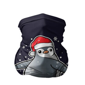 Бандана-труба 3D с принтом Santa penguin в городе Новоалтайск, 100% полиэстер, ткань с особыми свойствами — Activecool | плотность 150‒180 г/м2; хорошо тянется, но сохраняет форму | christmas | claus | jingle | merry | santa | елка | игрушки | клаус | клюв | колокольчик | новый год | олени | пингвин | подарок | праздник | рождество | санта | снег | снежинки | шапка