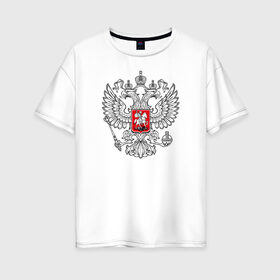 Женская футболка хлопок Oversize с принтом Полиция в городе Новоалтайск, 100% хлопок | свободный крой, круглый ворот, спущенный рукав, длина до линии бедер
 | police | мвд | милиция | оперуполномоченный | патруль | правоохранительный орган | россии | рф | силовые структуры