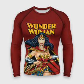 Мужской рашгард 3D с принтом Wonder Woman в городе Новоалтайск,  |  | dc comics | justice league | shtatjl | superhero | wonder woman | лига справедливости | чудо женщина