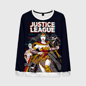 Мужской свитшот 3D с принтом Justice League в городе Новоалтайск, 100% полиэстер с мягким внутренним слоем | круглый вырез горловины, мягкая резинка на манжетах и поясе, свободная посадка по фигуре | batman | bruce wayne | dc comics | justice league | shtatjl | superhero | the flash | wonder woman | бэтмен | лига справедливости | флэш | чудо женщина