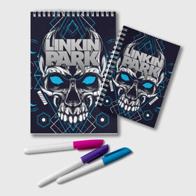 Блокнот с принтом Linkin Park в городе Новоалтайск, 100% бумага | 48 листов, плотность листов — 60 г/м2, плотность картонной обложки — 250 г/м2. Листы скреплены удобной пружинной спиралью. Цвет линий — светло-серый
 | Тематика изображения на принте: brad delson | chester bennington | linkin park | американская | группа | линкин | майк шинода | метал | музыка | парк | поп | рок | рэп | феникс фаррелл | честер беннингтон | электроник