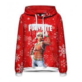 Мужская толстовка 3D с принтом FORTNITE НОВОГОДНИЙ. в городе Новоалтайск, 100% полиэстер | двухслойный капюшон со шнурком для регулировки, мягкие манжеты на рукавах и по низу толстовки, спереди карман-кенгуру с мягким внутренним слоем. | Тематика изображения на принте: 2020 | christmas | fortnite | snow | winter | winter is coming | зима близко | игра | новогодний | новый год | новый год 2020 | персонаж | снег | снежинки | фортнайт | фортнайт новогодний