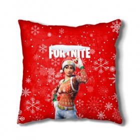 Подушка 3D с принтом FORTNITE НОВОГОДНИЙ. в городе Новоалтайск, наволочка – 100% полиэстер, наполнитель – холлофайбер (легкий наполнитель, не вызывает аллергию). | состоит из подушки и наволочки. Наволочка на молнии, легко снимается для стирки | 2020 | christmas | fortnite | snow | winter | winter is coming | зима близко | игра | новогодний | новый год | новый год 2020 | персонаж | снег | снежинки | фортнайт | фортнайт новогодний