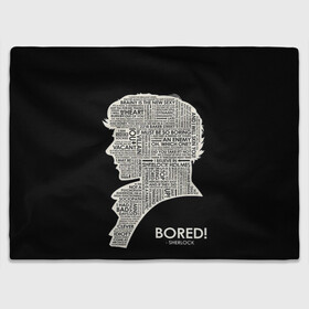Плед 3D с принтом Bored sherlock в городе Новоалтайск, 100% полиэстер | закругленные углы, все края обработаны. Ткань не мнется и не растягивается | 221b | bbc | benedict cumberbatch | john watson | mark gatiss | martin freeman | sherlock holmes | steven moffat | бейкер | джон ватсон | мориарти | стрит | шерлок
