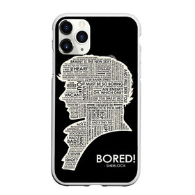 Чехол для iPhone 11 Pro матовый с принтом Bored sherlock в городе Новоалтайск, Силикон |  | 221b | bbc | benedict cumberbatch | john watson | mark gatiss | martin freeman | sherlock holmes | steven moffat | бейкер | джон ватсон | мориарти | стрит | шерлок