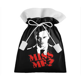 Подарочный 3D мешок с принтом Miss me? в городе Новоалтайск, 100% полиэстер | Размер: 29*39 см | Тематика изображения на принте: 221b | bbc | benedict cumberbatch | john watson | mark gatiss | martin freeman | sherlock holmes | steven moffat | бейкер | джон ватсон | мориарти | стрит | шерлок
