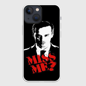 Чехол для iPhone 13 mini с принтом Miss me в городе Новоалтайск,  |  | 221b | bbc | benedict cumberbatch | john watson | mark gatiss | martin freeman | sherlock holmes | steven moffat | бейкер | джон ватсон | мориарти | стрит | шерлок