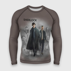 Мужской рашгард 3D с принтом SHERLOCK | ШЕРЛОК в городе Новоалтайск,  |  | 221b | bbc | benedict cumberbatch | john watson | mark gatiss | martin freeman | sherlock holmes | steven moffat | бейкер | джон ватсон | мориарти | стрит | шерлок