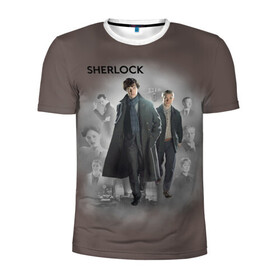 Мужская футболка 3D спортивная с принтом SHERLOCK | ШЕРЛОК в городе Новоалтайск, 100% полиэстер с улучшенными характеристиками | приталенный силуэт, круглая горловина, широкие плечи, сужается к линии бедра | Тематика изображения на принте: 221b | bbc | benedict cumberbatch | john watson | mark gatiss | martin freeman | sherlock holmes | steven moffat | бейкер | джон ватсон | мориарти | стрит | шерлок